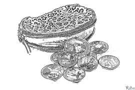 钱 可打印的彩页